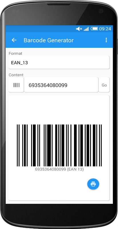 Asset Manager feature image showing screen to generate barcode